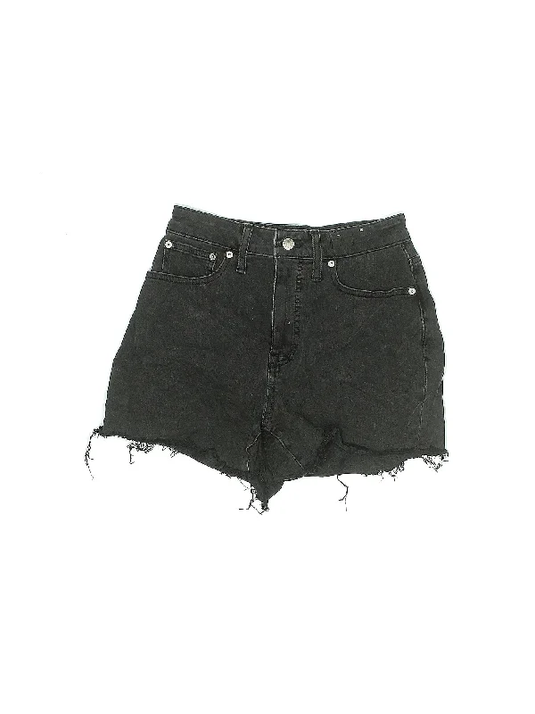 High-Rise Denim Shorts