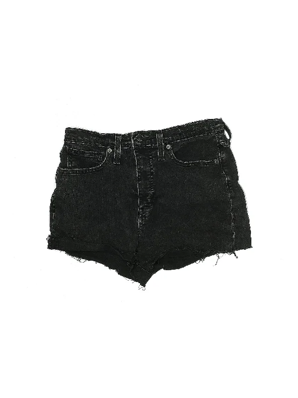 Low-Rise Denim Shorts