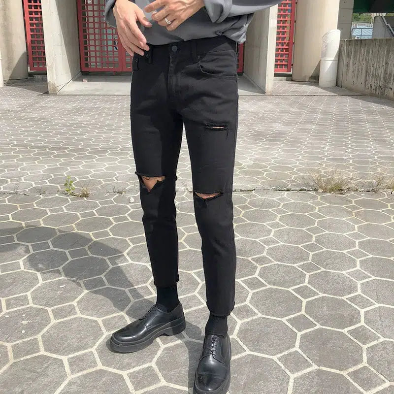 Skinny Stretch Ripped Jeans