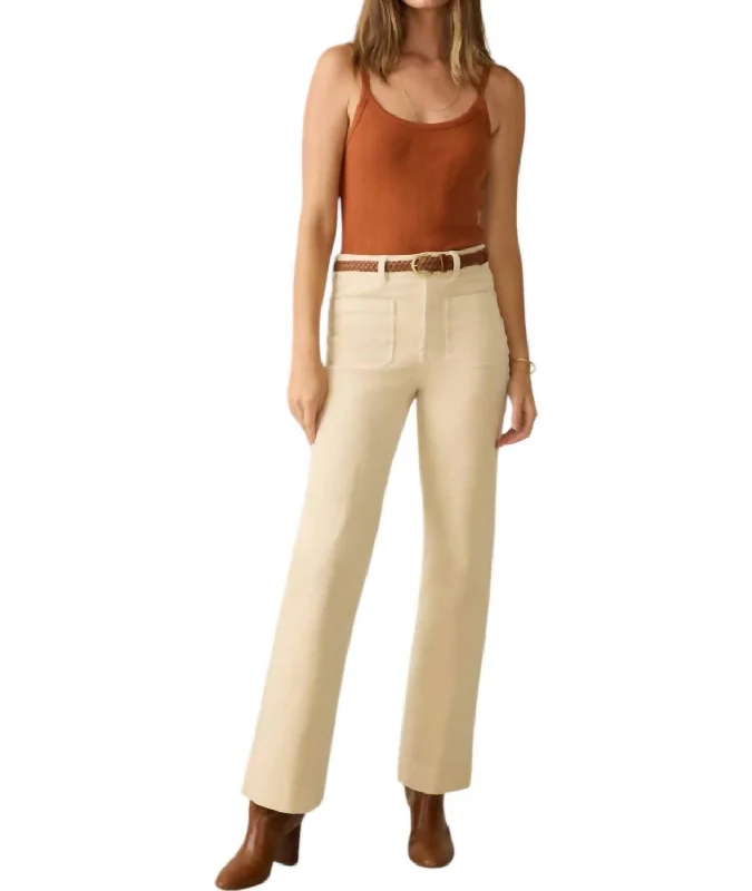 Softstretch Cord Flare Jeans In Summer Sand