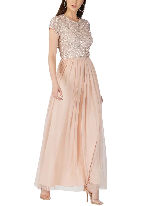 Nude Picasso Sequins Embellished Maxi Dress