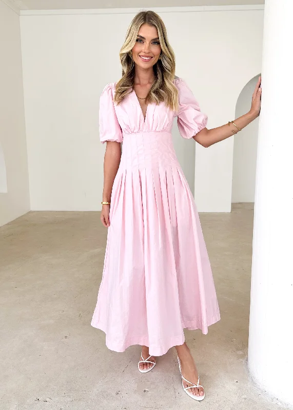 Astryd Midi Dress  - Blush