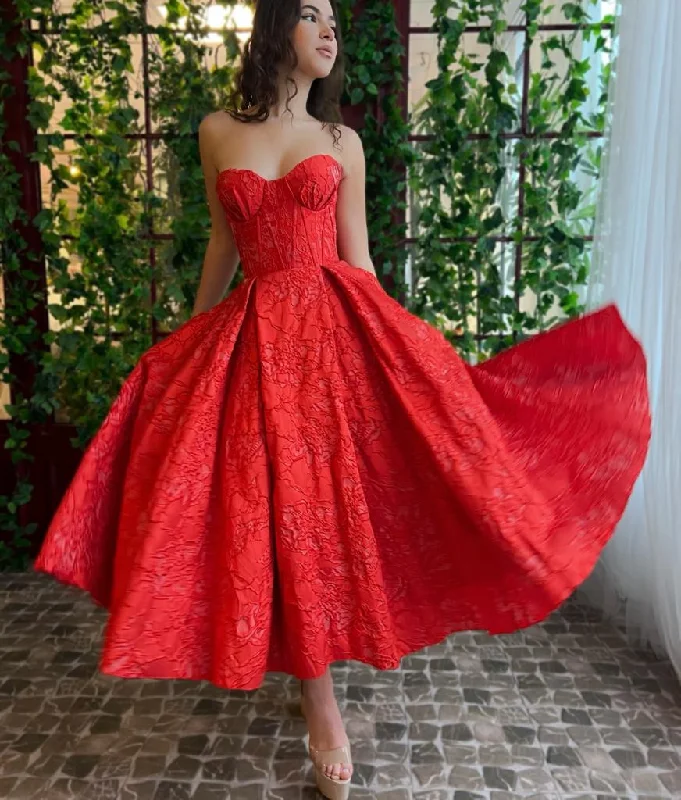 Crimson Ball Gown