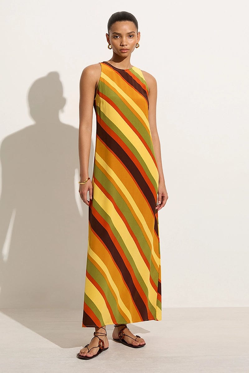 Esposende Midi Dress Cisco Stripe Sun - Final Sale