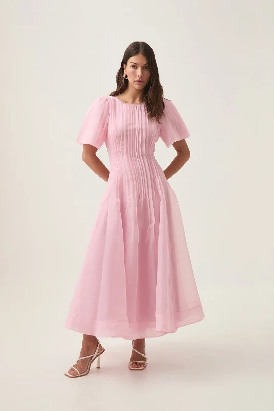 Nova Pleated Midi Dress