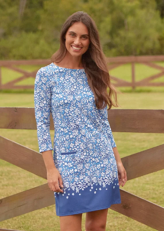 Seaside Floral Cabana Shift Dress