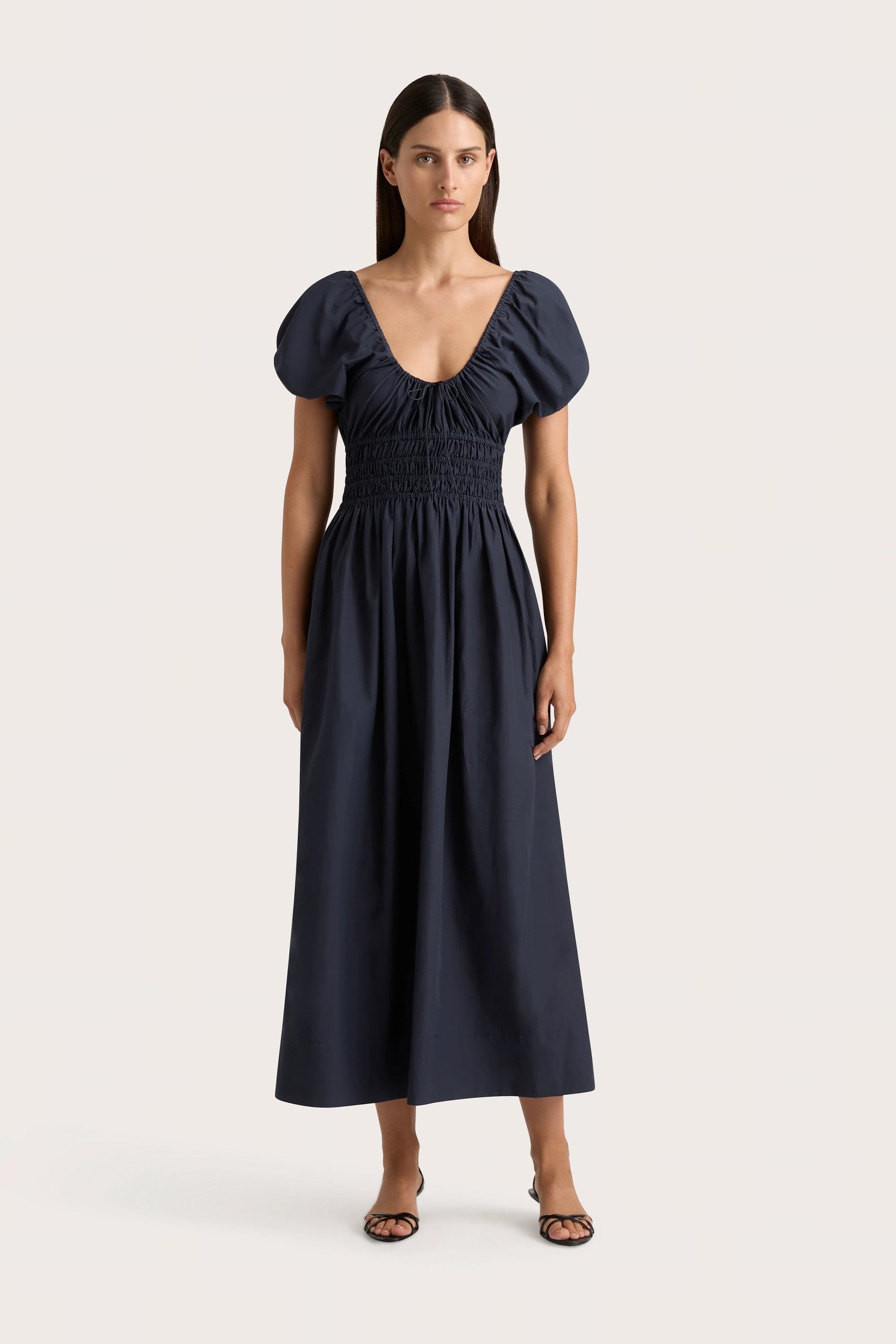 Seine Midi Dress Midnight