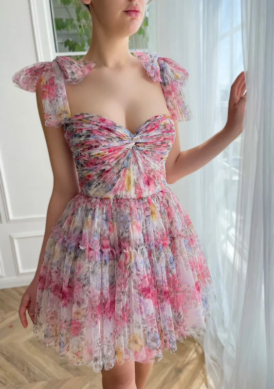 Whispering Petal Mini Dress