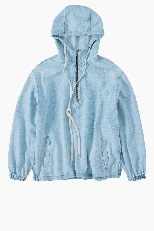 Closed Denim Hoodie - Light Blue