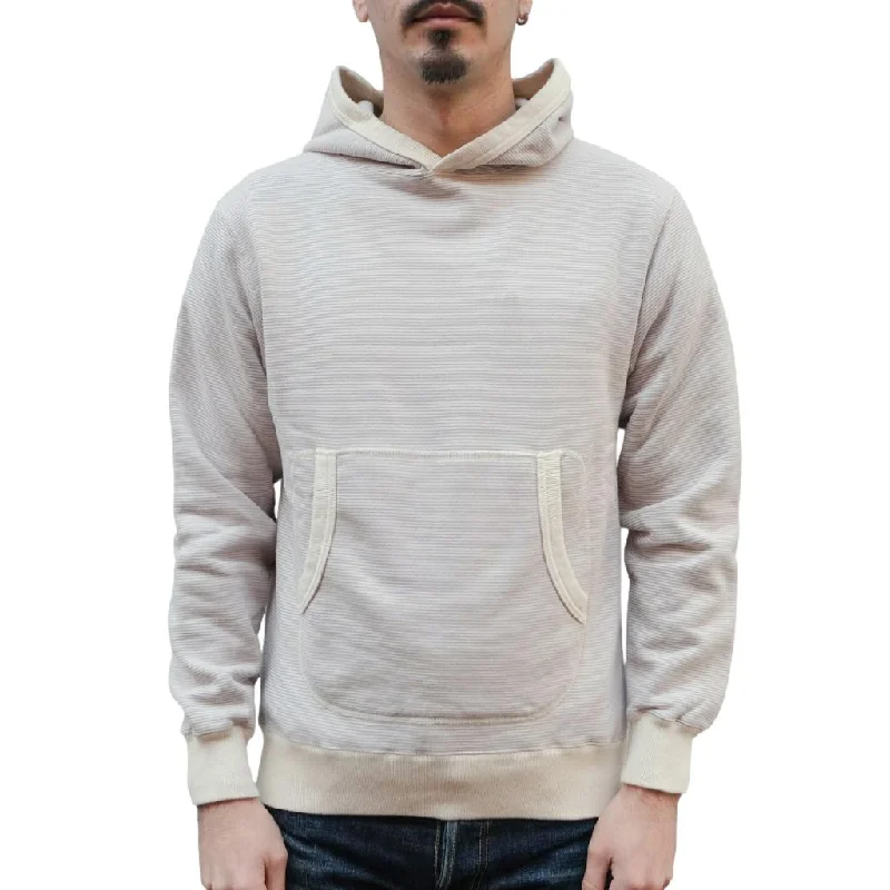 Loop & Weft SZ Vintage Pinborder Knit Hooded Sweatshirt (Gray)