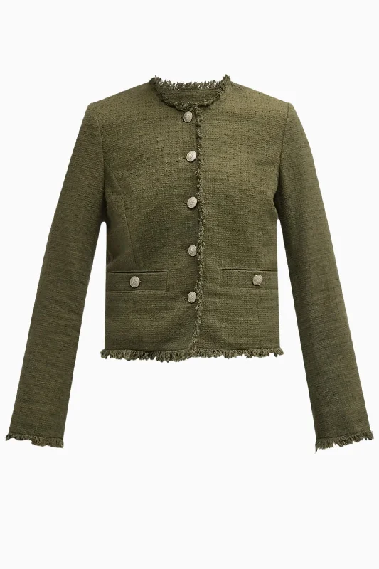 Rag & Bone Carmen Tweed Jacket - Army