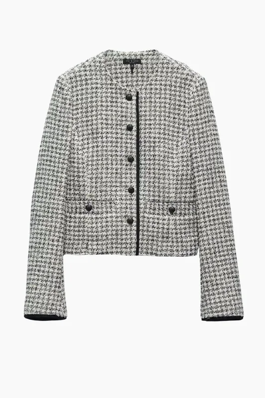 Rag & Bone Carmen Tweed Jacket - Black/ White