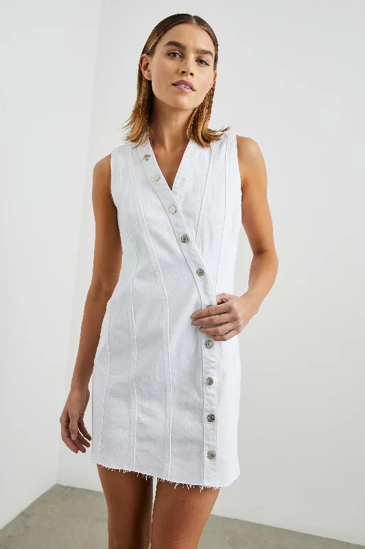 STRAND DRESS - SALT WHITE