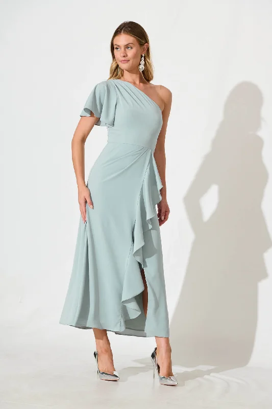 Avian Maxi Dress In Sage Green