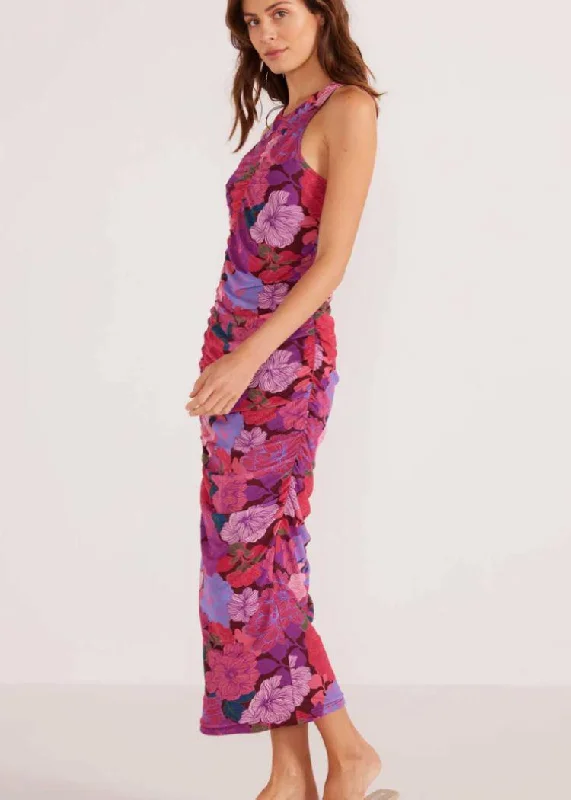 MINKPINK Lexi Mesh Midi Dress- Floral Blossom ***FINAL SALE***