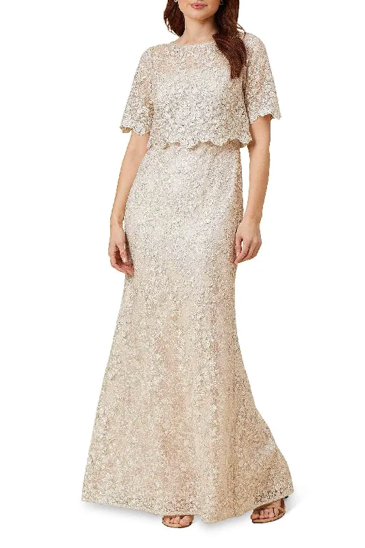 Adrianna Papell AP1E210399 P - Floral Lace A-Line Formal Gown