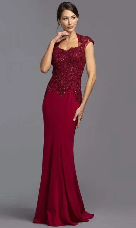 Aspeed Design - L2220 Cap Sleeves, Sweetheart Evening Dress