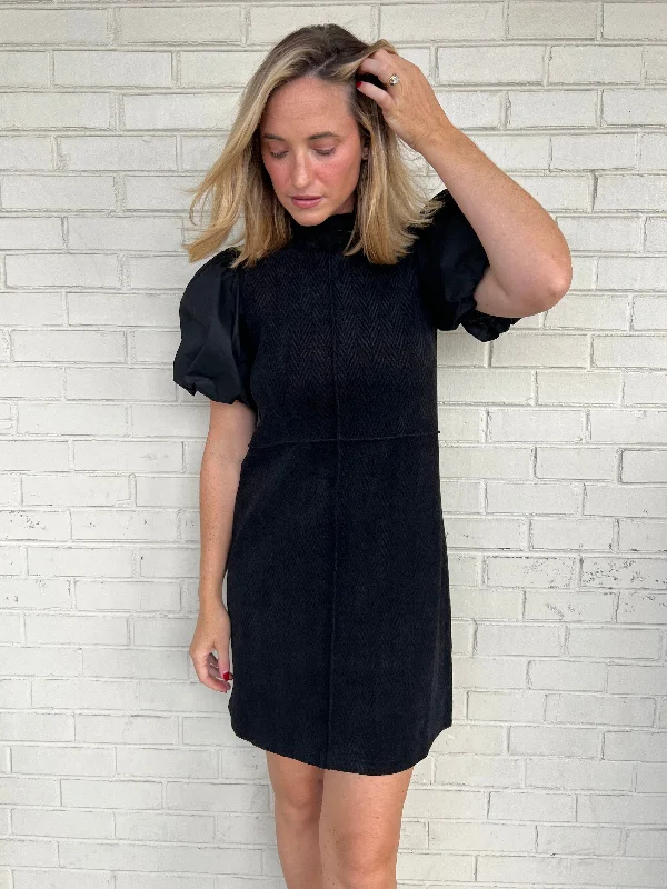 State Of Mind Puff Sleeve Mini Dress