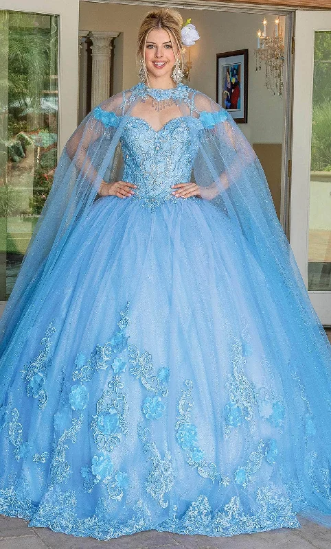 Dancing Queen 1706 - Bead Fringed Quinceanera Ballgown