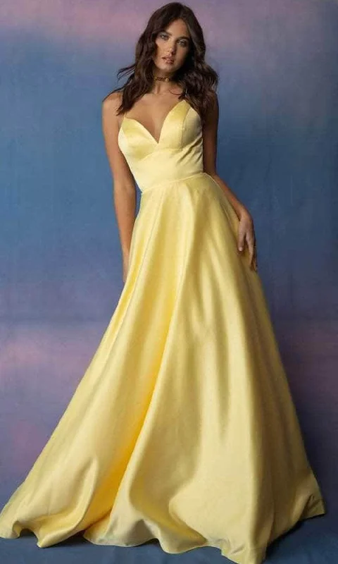 Eureka Fashion 9008 - Sleeveless Deep Sweetheart Long Gown