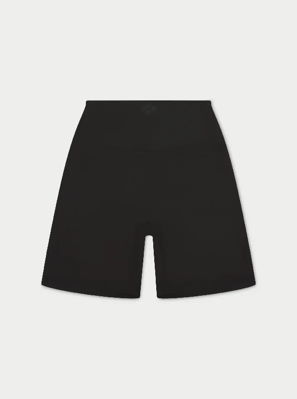 EMBLEM SCULPTING CYCLING SHORTS - BLACK