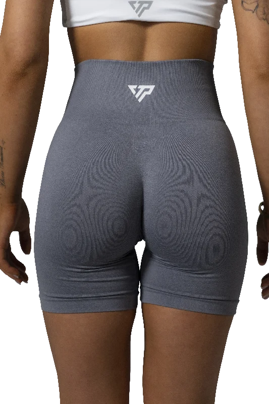 ACTIVE SEAMLESS SHORTS - LIGHT GREY