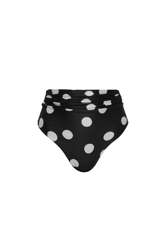 Leo Black Dots Bikini Bottom